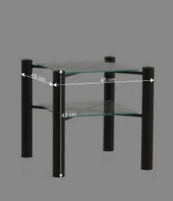 Wohnen Schwarzes Einzelbett Bairika mit Nachttisch (zweiteilig)