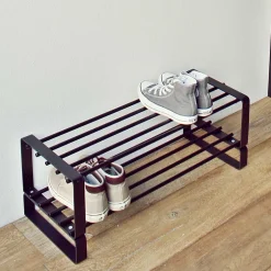 Schwarzes Schuh-Regal aus Stahl - Satroni^Wohnen Clearance