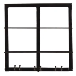 Wohnen Schwarzes Wandregal für Weinflaschen - Charlots