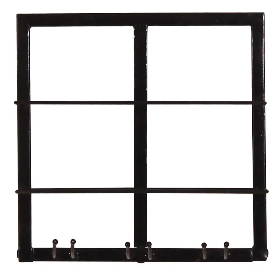 Wohnen Schwarzes Wandregal für Weinflaschen - Charlots