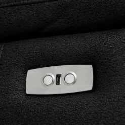 Wohnen Schwarzes Zweier Sofa mit Relaxfunktion - Salma