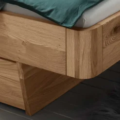 Wohnen Schwebebett mit Stauraum aus Wildeiche - Zennian