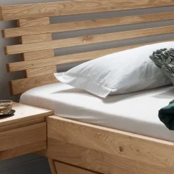 Wohnen Schwebebett mit Stauraum aus Wildeiche - Zennian