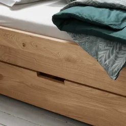 Wohnen Schwebebett mit Stauraum aus Wildeiche - Zennian