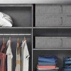 Wohnen Schwebetüren-Kleiderschrank in Eiche Grau - Carika