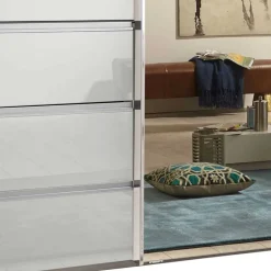 Wohnen Schwebetürenkleiderschrank mit Spiegel - Oksena