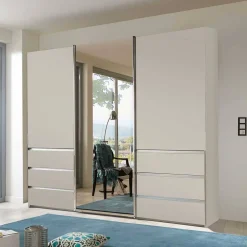 Wohnen Schwebetüren-Kleiderschrank in Champagner - Nafissa