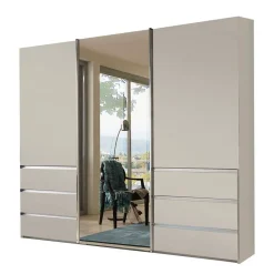 Wohnen Schwebetüren-Kleiderschrank in Champagner - Nafissa