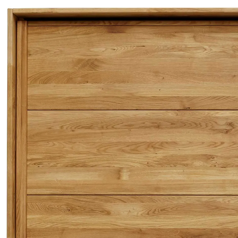 Schwebetürenschrank aus Wildeiche mit Spiegel - Divnoi^Wohnen New