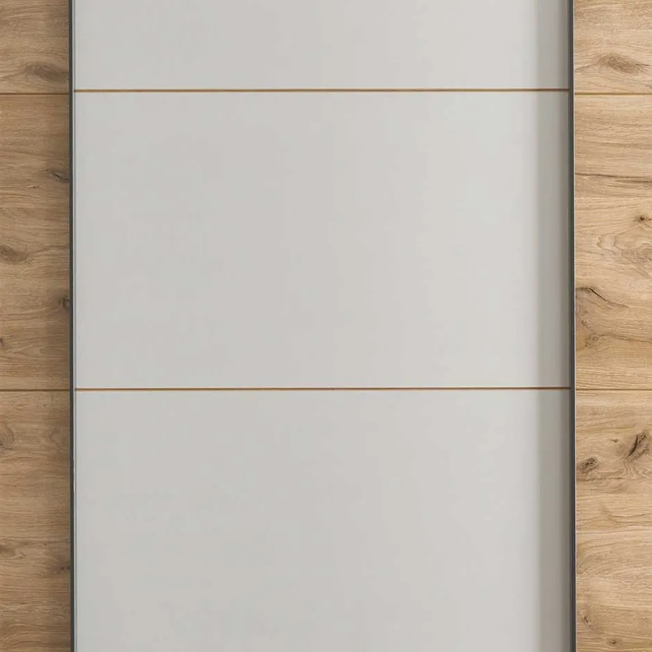 Schwebetürenschrank in Grau und Wildeiche Hell - Simple^Wohnen Hot