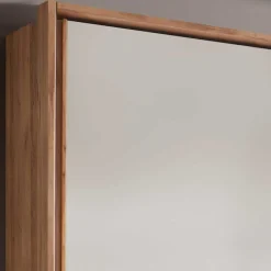 Wohnen Schwebetürenschrank in Kernbuche & Beige - Krofun
