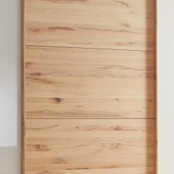 Wohnen Schwebetürenschrank in Kernbuche & Beige - Krofun