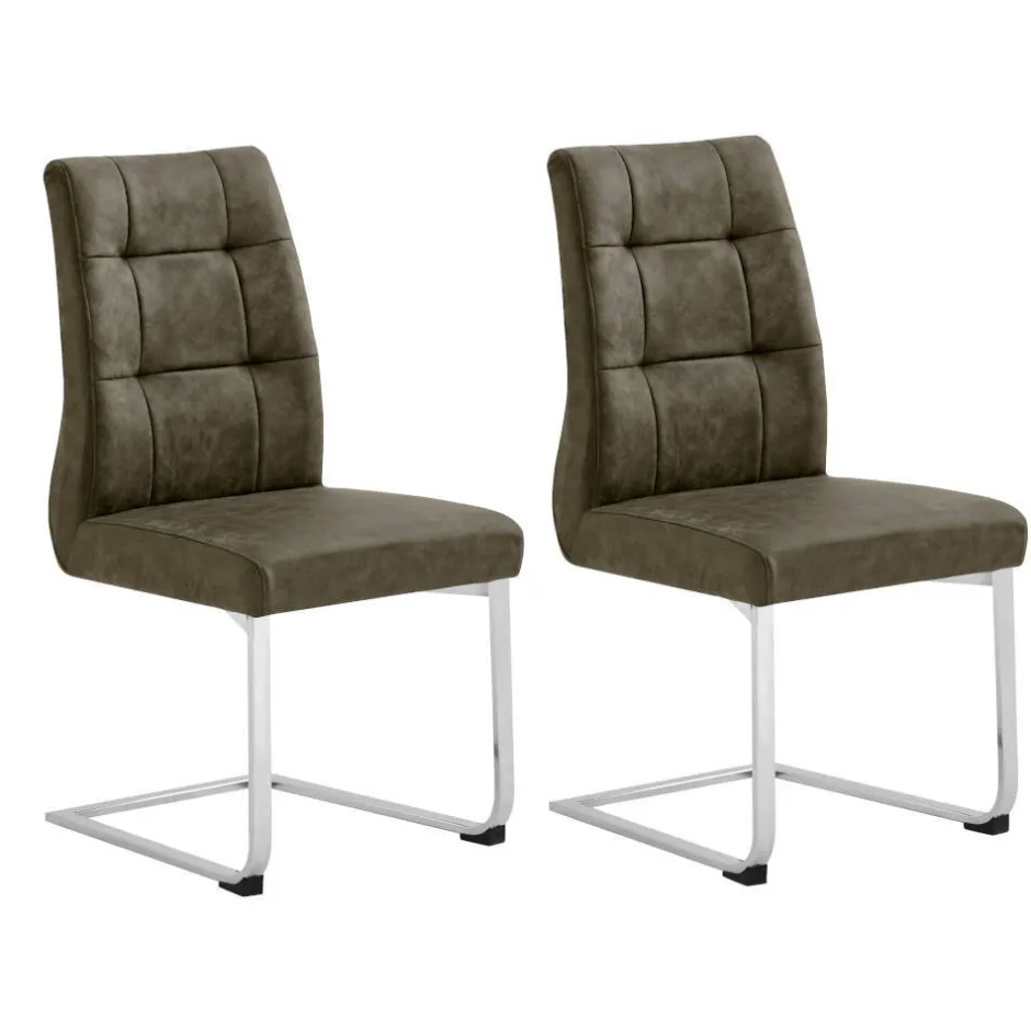 Schwingstühle in Braun - Badehma (2er Set)^Wohnen Outlet