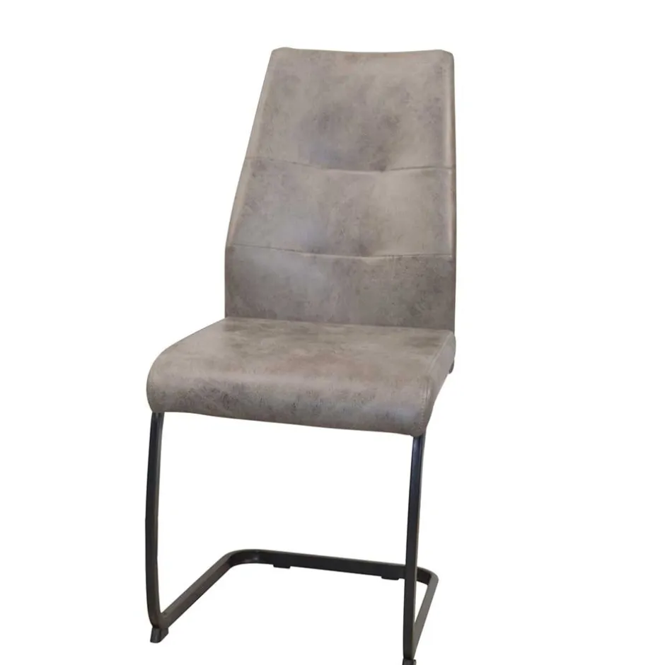 Wohnen Schwingstühle in Grau & Schwarz - Medeos (4er Set)