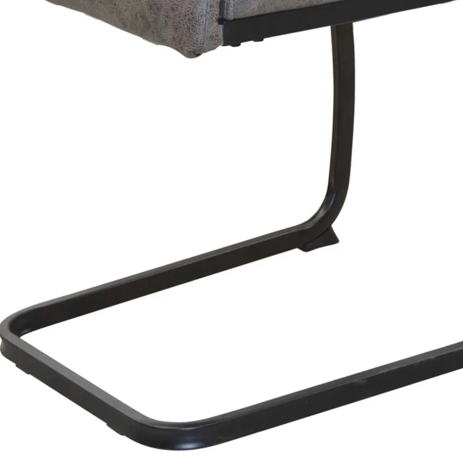 Wohnen Schwingstühle in Grau & Schwarz - Medeos (4er Set)