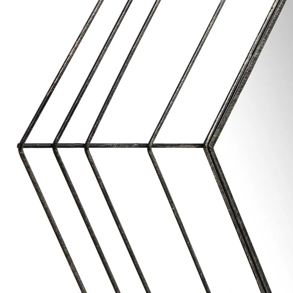 Sechseckiger Spiegel im Spinnweben Design - Vivenda^Wohnen Discount