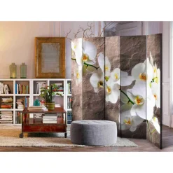 2-seitig bedruckter Paravent aus Leinwand - Lorenzina^Wohnen Outlet