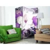 2-seitiger Druck Paravent in Weiß Lila - Avril^Wohnen Clearance
