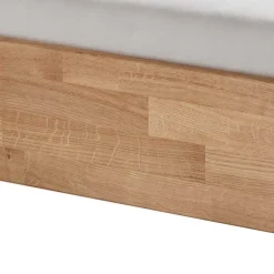 Wohnen Senioren-Einzelbett aus Wildeiche Massivholz - Issiaco