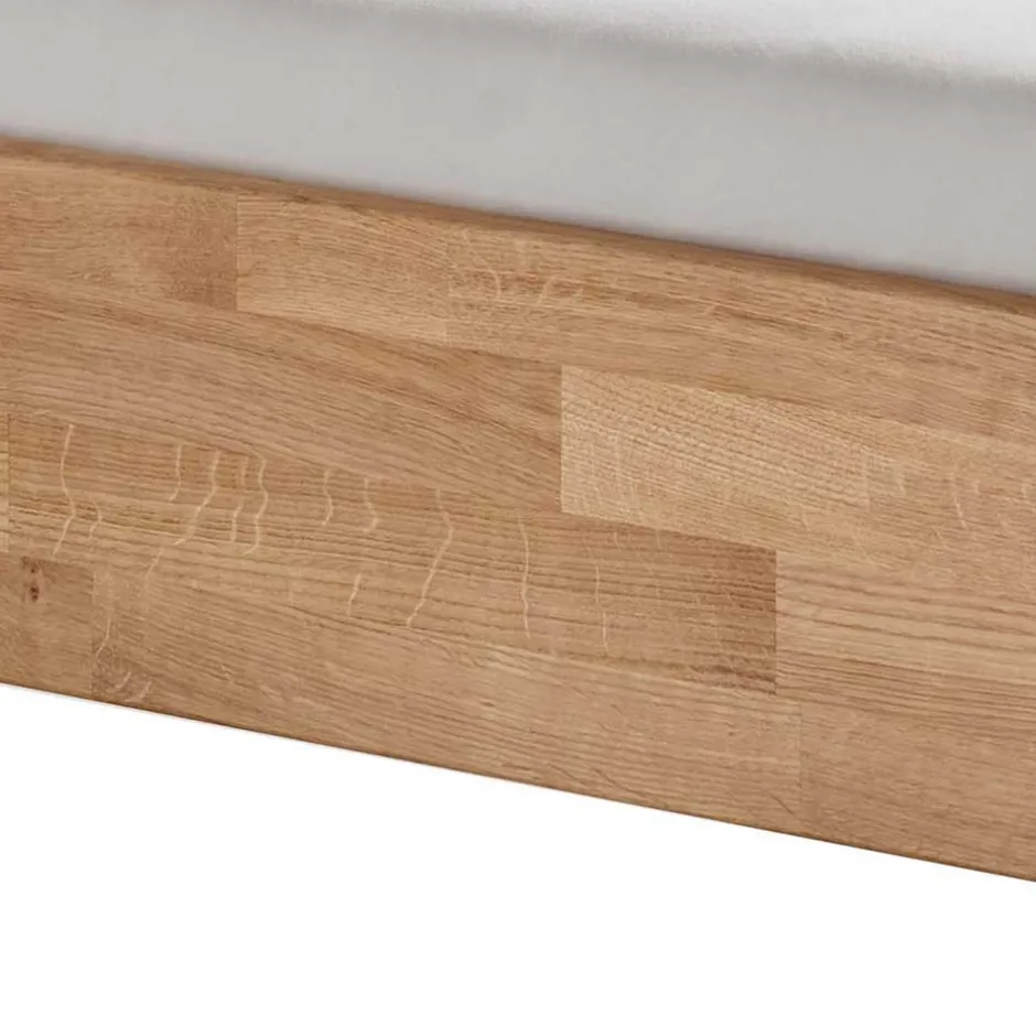 Wohnen Senioren-Einzelbett aus Wildeiche Massivholz - Issiaco