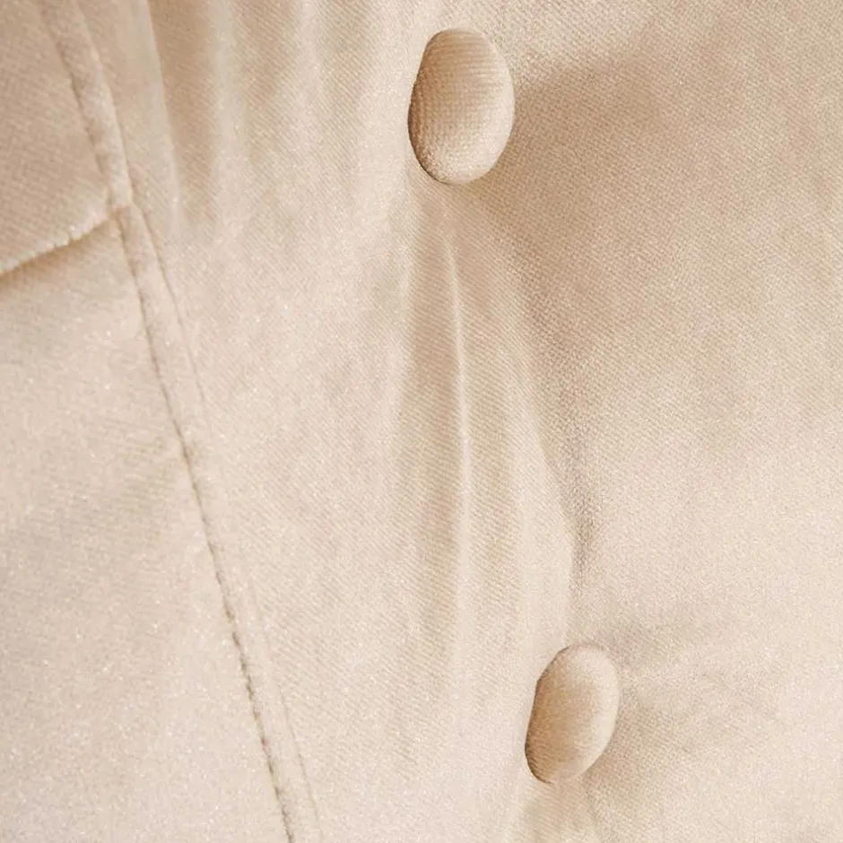 Wohnen Sessel aus Samtvelours Beige - Modena