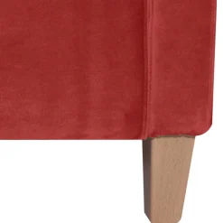 Wohnen Sessel aus Samtvelours in Ziegelrot - Sunset