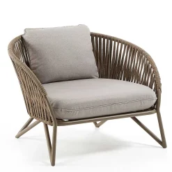 Sessel aus Seilgeflecht in Hellbraun & Beige - Rosmani^Wohnen Clearance