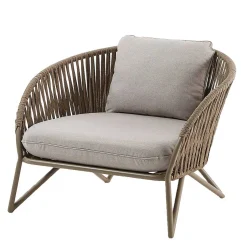 Sessel aus Seilgeflecht in Hellbraun & Beige - Rosmani^Wohnen Clearance