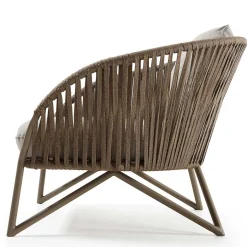 Sessel aus Seilgeflecht in Hellbraun & Beige - Rosmani^Wohnen Clearance