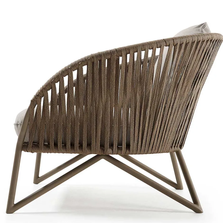 Sessel aus Seilgeflecht in Hellbraun & Beige - Rosmani^Wohnen Clearance