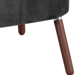 Wohnen Sessel in Anthrazit und Nussbaum - Laois