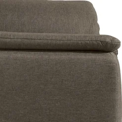 Wohnen Sessel in Beigegrau und Nussbaum - Abecra