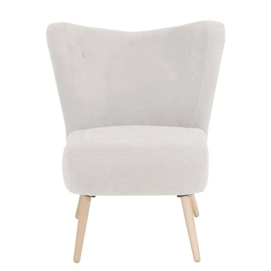 Sessel in Cremeweiß und Buche - Liane^Wohnen