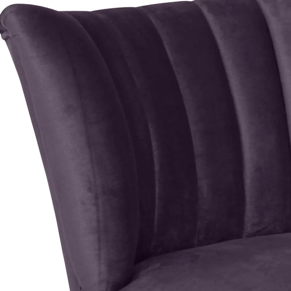 Sessel in Dunkellila und Buche Natur - Zunil^Wohnen Sale