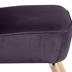 Sessel in Dunkellila und Buche Natur - Zunil^Wohnen Sale