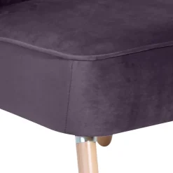 Sessel in Dunkellila und Buche Natur - Zunil^Wohnen Sale