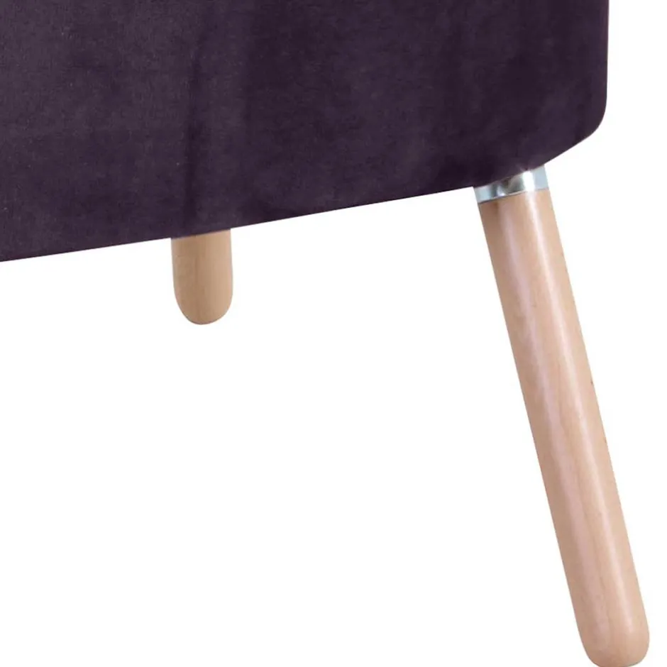 Sessel in Dunkellila und Buche Natur - Zunil^Wohnen Sale