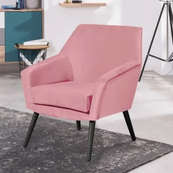 Sessel in Rosa und Schwarz - Lanaca^Wohnen Clearance