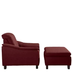 Sessel in Rot und Nussbaum Braun - Capital^Wohnen Clearance