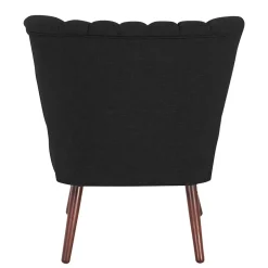 Sessel in Schwarz und Nussbaum - Nastasia^Wohnen Discount