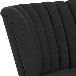 Sessel in Schwarz und Nussbaum - Nastasia^Wohnen Discount