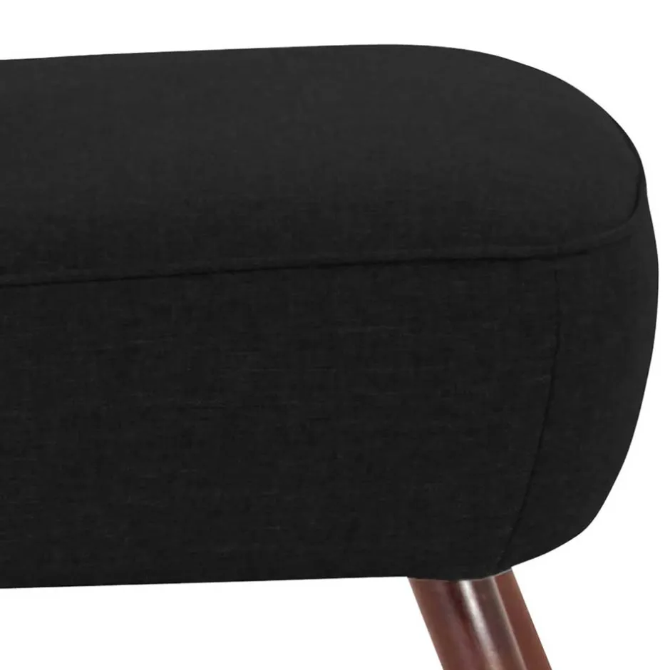 Sessel in Schwarz und Nussbaum - Nastasia^Wohnen Discount