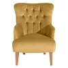 Sessel mit Ohren in Maisgelb und Buche - Amarello^Wohnen Online