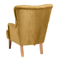 Sessel mit Ohren in Maisgelb und Buche - Amarello^Wohnen Online