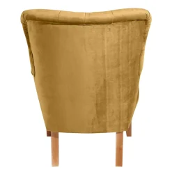 Sessel mit Ohren in Maisgelb und Buche - Amarello^Wohnen Online