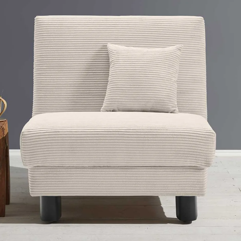 Sessel mit Schlaffunktion in Beige - Samurai^Wohnen