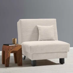 Sessel mit Schlaffunktion in Beige - Samurai^Wohnen