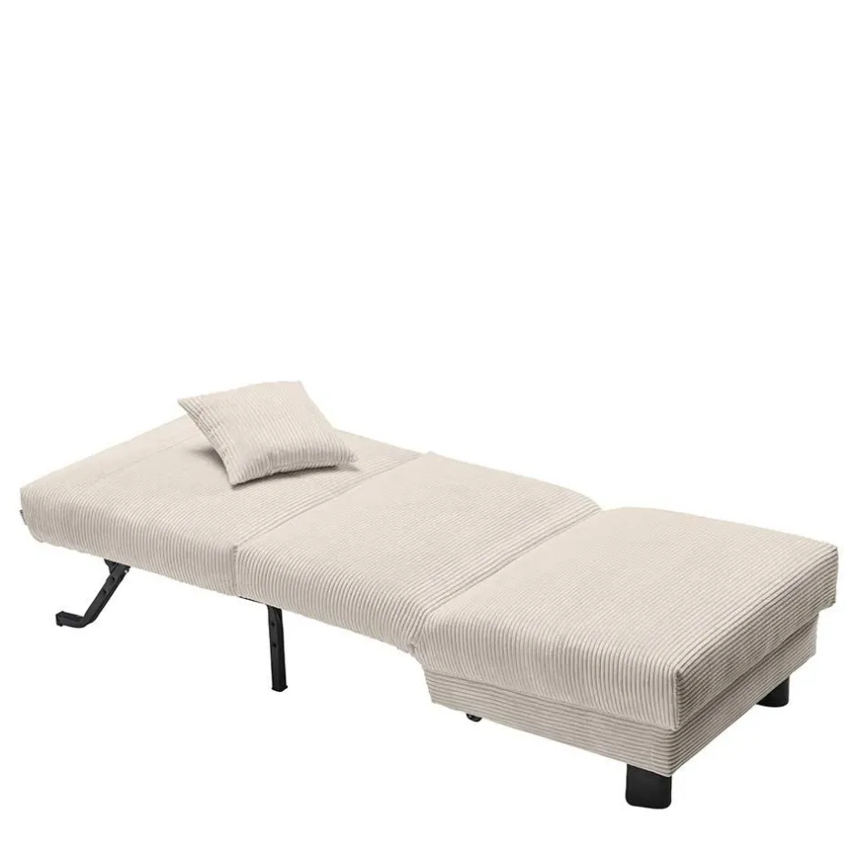 Sessel mit Schlaffunktion in Beige - Samurai^Wohnen