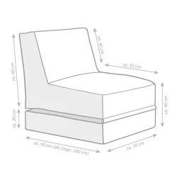 Wohnen Sessel Sitzsack für Indoor und Outdoor - Ulmero