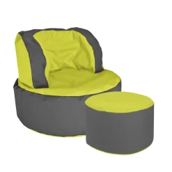 Kinder Wohnen Sessel Sitzsack Mapsy in Grün Grau